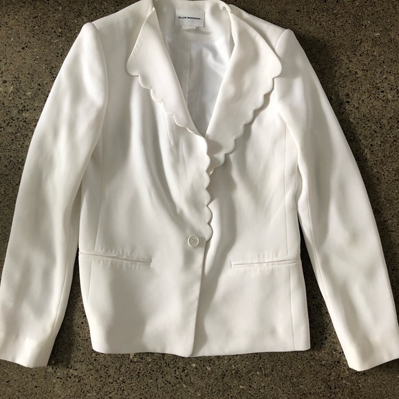 ❌SOLD❌ Club Monaco White Summer Blazer - Picture 3 of 10